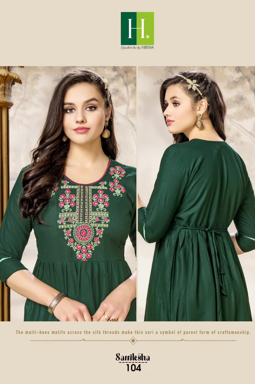 Samiksha By Hirwa Designer Kurti Catalog 